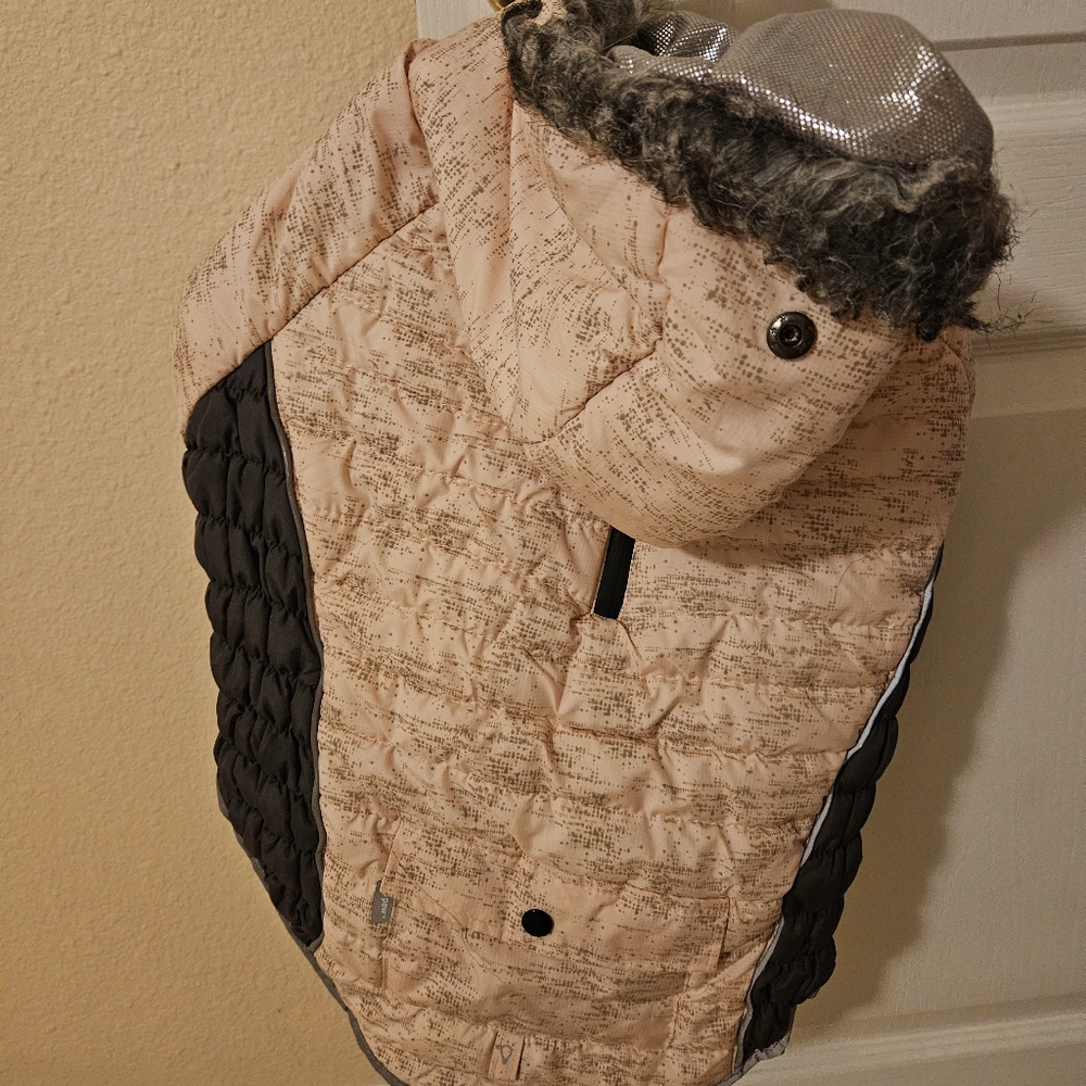 Top Paw Pink/Metallic XL Dog Parka